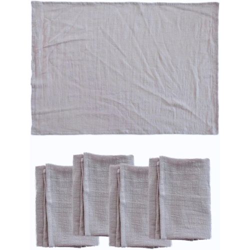 Eryi-Cosyaurora - Lot De 4 Serviettes En Coton Doux Lavables - Décoration De Table Pour Dîner, Fête De Mariage - Gris Clair