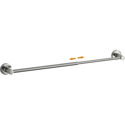 ERYI-Porte-Serviettes Réglable Pour Salle De Bain De 38,1 À 66,5 Cm, Extensible En Nickel Brossé, Support Mural Avec Vis, Barre Porte-Serviettes