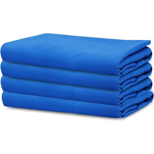 Eryi-- Paquet De 4 - Serviettes De Table Surdimensionnées 100% Coton 45 Cm X 45 Cm (18 Po X 18 Po), Bleu Royal - Tissu Épais Pour Une Utilisation Quotidienne Avec Coins Arrondis