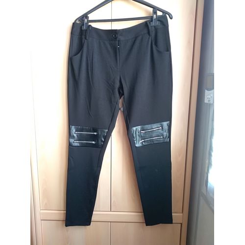 Pantalon Neuf Taille 48 Parties En Simili Cuir