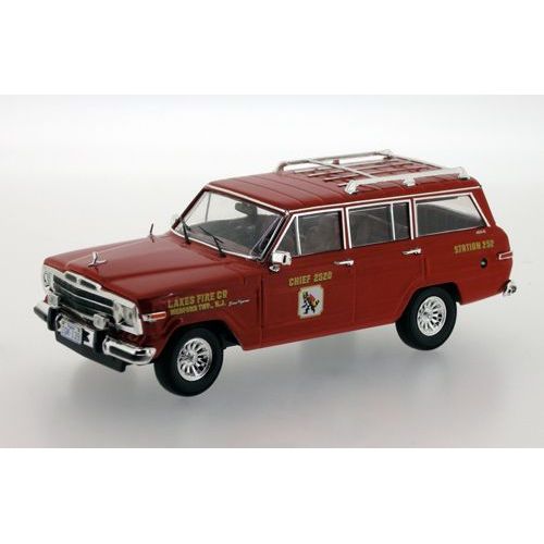 Jeep Wagoneer Lakes fire rouge - Boite cassée modèle intact 1989 1/43 IXO Premium-X