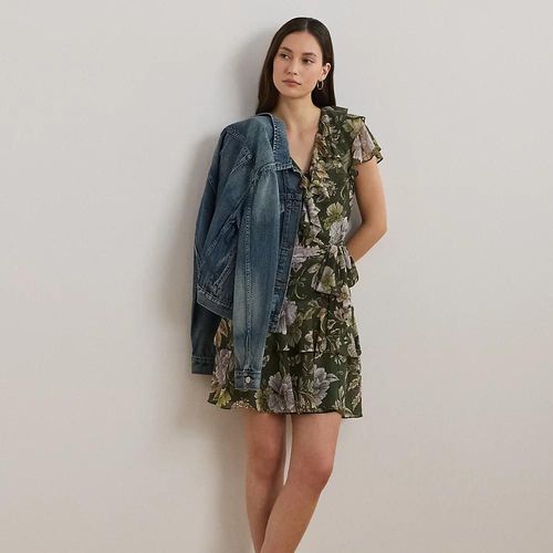 Robe En Georgette Fleurie Froissée