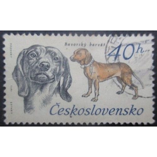 Tchecoslovaquie N°2001 Chiens Oblitéré