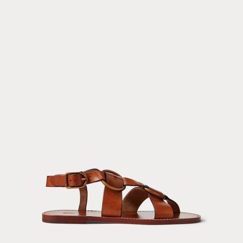Sandales En Cuir Double Anneau En O