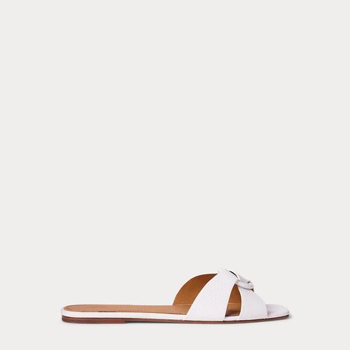 Sandales Anneau En O En Cuir Chagrin