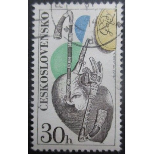 Tchecoslovaquie N°2049 Cornemuse Oblitéré
