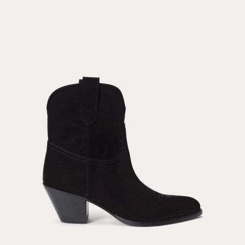 Bottes Western En Vachette Velours