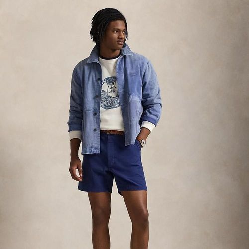 Short Classic Fit À Pinces Sergé 16,5 Cm