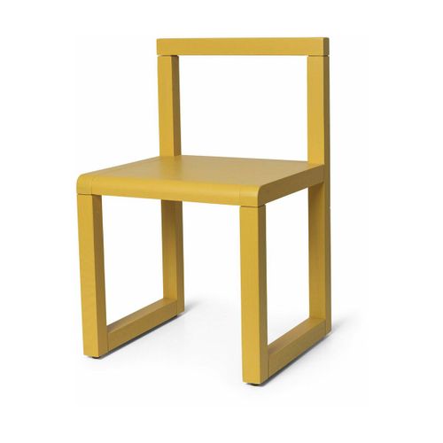 Chaise En Bois De Frêne Jaune 51,8 X 39 Cm Little Architect - Ferm Living