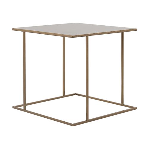 Table D'appoint Carré En Métal Gold Walt - Custom Form