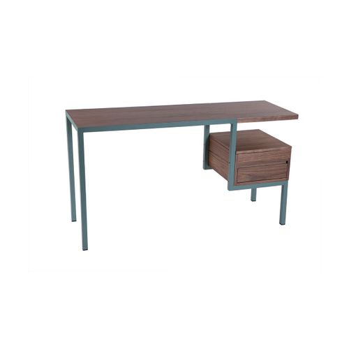 Bureau Vert En Noyer Ktab Simple - Kann Design