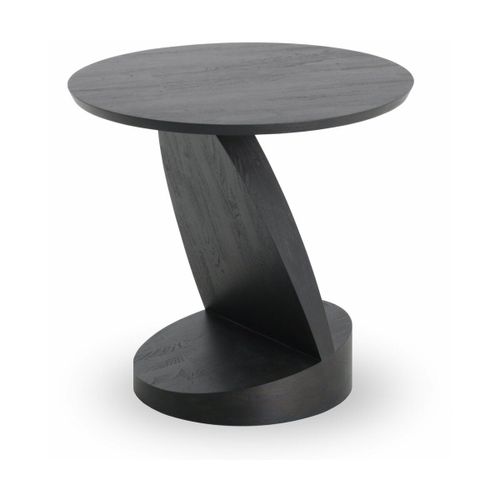 Table D'appoint Noire En Teck Oblic - Ethnicraft Accessories