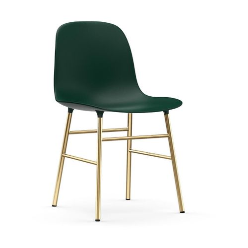 Chaise En Laiton Et Pp Vert Form - Normann Copenhagen