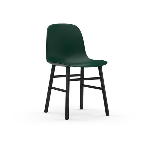 Chaise En Bois Noir Et Pp Vert Form - Normann Copenhagen