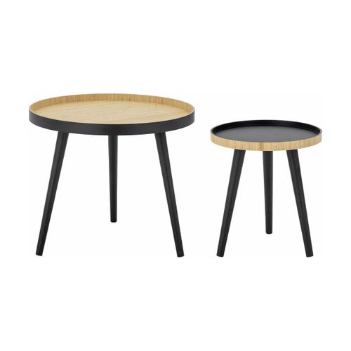 Table Basse Cappuccino Bambou Noir - Bloomingville