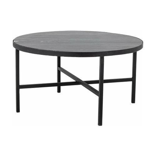Table Basse Ronde En Marbre Gris 76 Cm Estelle - Bloomingville