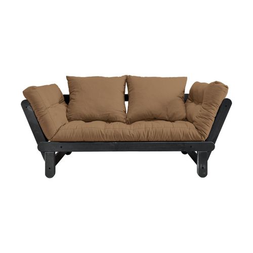 Canapé En Bois Noir Convertible 2 Places Mocca Beat - Karup Design