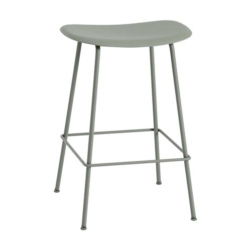 Tabouret De Bar 65cm Vert Piétement Tubes Fiber - Muuto