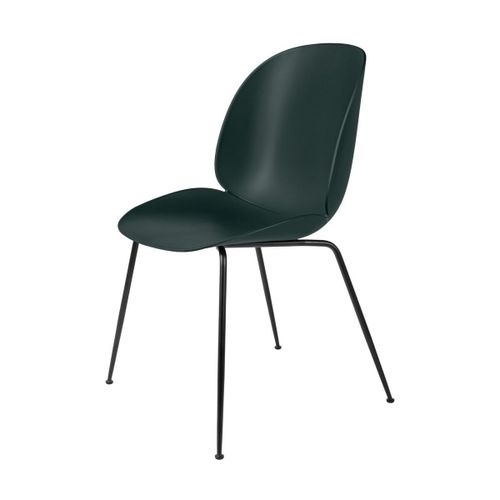 Chaise En Pp Verte Piétement En Métal Noir Beetle - Gubi