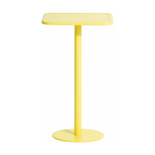 Table Haute Carrée Outdoor Jaune Week End - Petite Friture