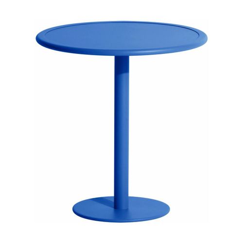 Table De Bistrot Ronde Outdoor Bleue Week End - Petite Friture
