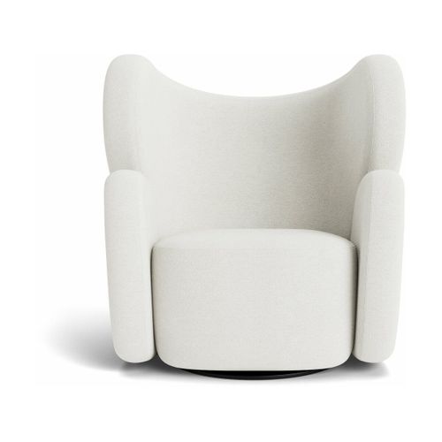 Fauteuil Pivotant En Tissu Bouclé Barnum Col 01 Big Big Chair - Norr11