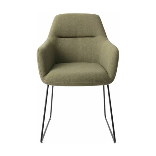 Chaise Verte Green Hunter Avec Pieds Élégants En Métal Noir Kinko - Jesper Home