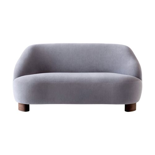 Canapé En Tissu Gentle 133 Et Noyer Margas Lc3 - &tradition