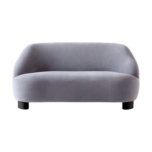 Canapé En Tissu Gentle 133 Et Chêne Laqué Noir Margas Lc3 - &tradition