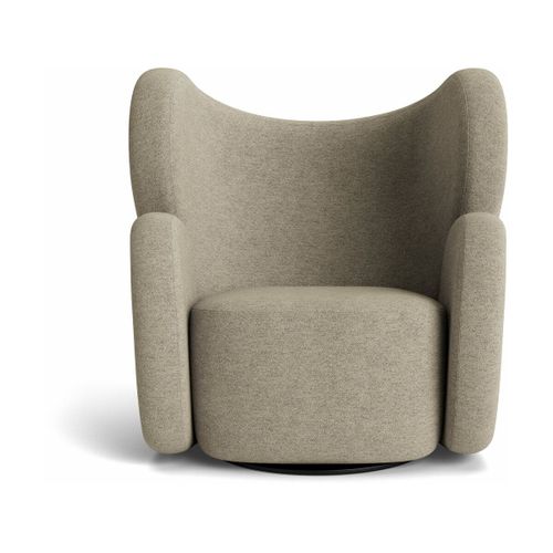 Fauteuil En Pivotant En Tissu Bouclé Barnum Col 3 Big Big Chair - Norr11