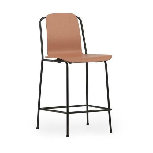 Chaise De Bar Studio 65 Cm Acier Noir - Normann Copenhagen