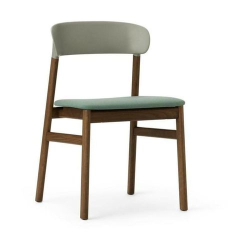 Chaise En Chêne Teinté Et Rembourrage Vert Herit Synergy Dusty Vert - Normann Copenha