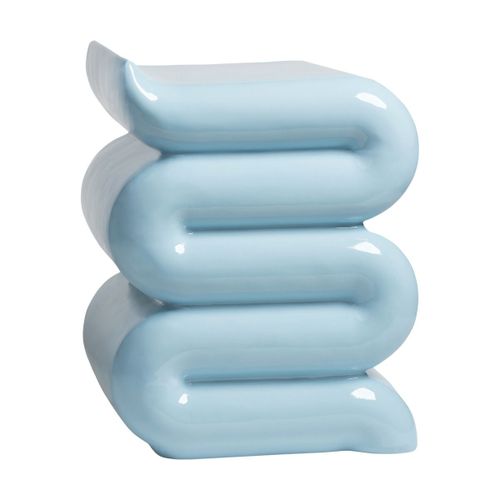 Table D'appoint En Fibre De Verre Bleu Pillar - &klevering