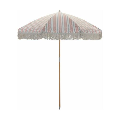 Parasol Rond En Polyester Rouge Et Vert 230x190 Cm Umbra - House Doctor