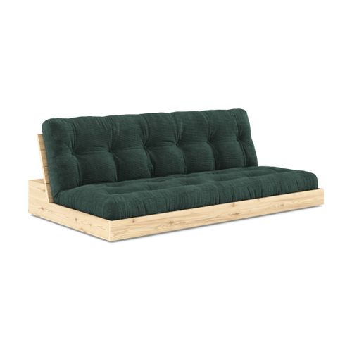 Canapé Convertible En Pin Naturel Laqué Et Matelas Seaweed 196x110x72 Cm Base - Karup