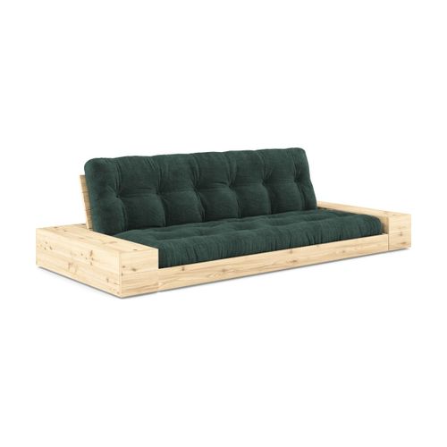 Canapé Convertible Avec Rangement En Pin Et Matelas Seaweed 244x110x72 Cm Base - Karu