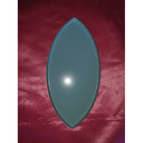 Vide-poche métal bleu ciel et or