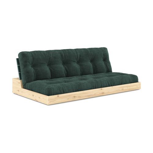 Canapé Convertible En Pin Laqué Dossier Et Matelas Seaweed 196x110x72 Cm Base - Karup