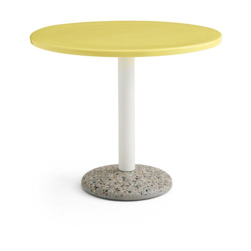 Table Ronde En Céramique Jaune Vif 90x74cm - Hay