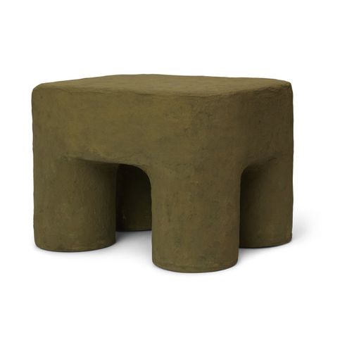 Tabouret En Coton Kaki Podo - Ferm Living