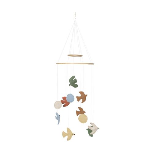 Mobile Oiseaux En Coton Multicolor 100x37cm Swif - Ferm Living