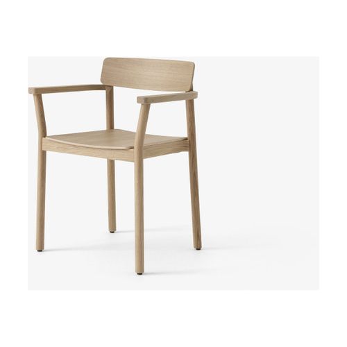 Chaise Avec Accoudoirs En Chêne Laqué 78x61 Cm Betty Tk10 - &tradition