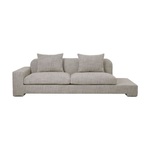 Canapé 2 Places Angle Gauche En Polyester Beige Melange Bay - Broste Copenhagen