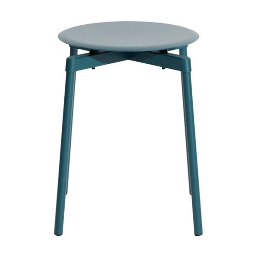 Tabouret D'extérieur En Métal Bleu Océan 45cm Fromme - Petite Friture