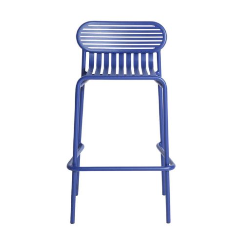 Chaise De Bar En Aluminium Bleu 80cm Week End - Petite Friture