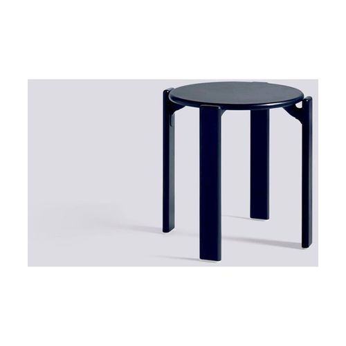 Tabouret En Bois De Hêtre Laqué Bleu 46,5x46cm Rey - Hay