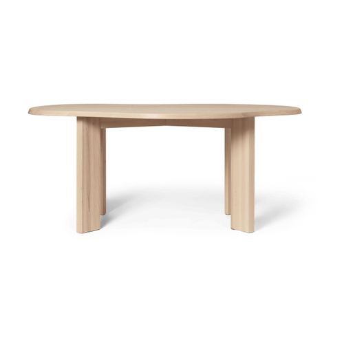 Bureau En Hêtre Huilé Blanc 90x73,9cm Tarn - Ferm Living