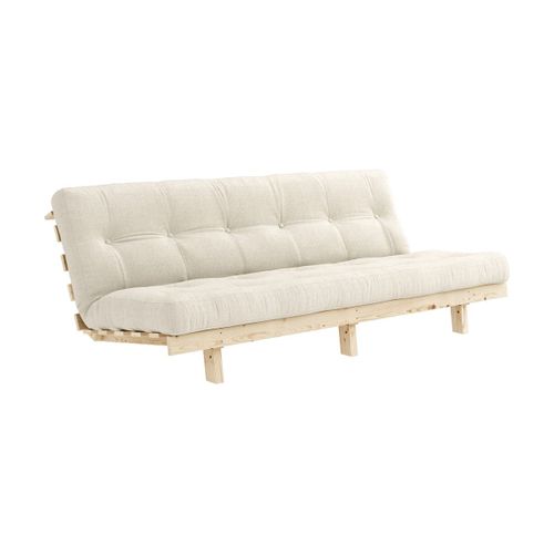 Canapé Convertible En Bois De Pin Et Matelas Lin 130x200cm Lean - Karup Design