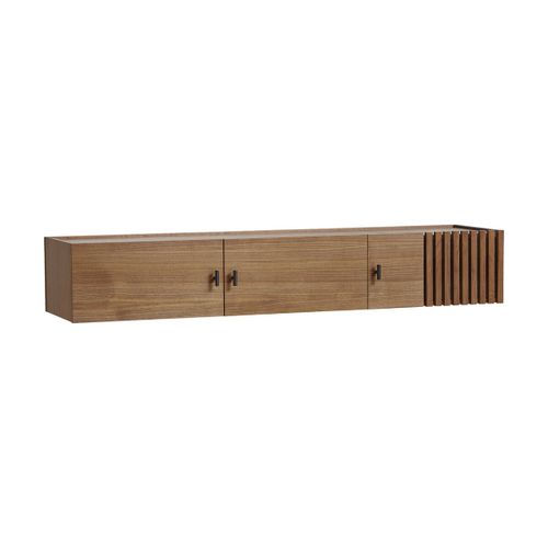 Meuble Tv Suspendu En Noyer 150 Cm Array - Woud