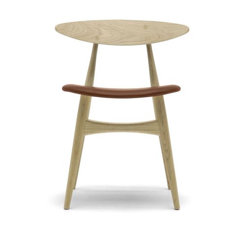 Chaise En Chêne Huilé Et Assise En Cuir Thor 307 74cm Ch33p - Carl Hansen & Søn